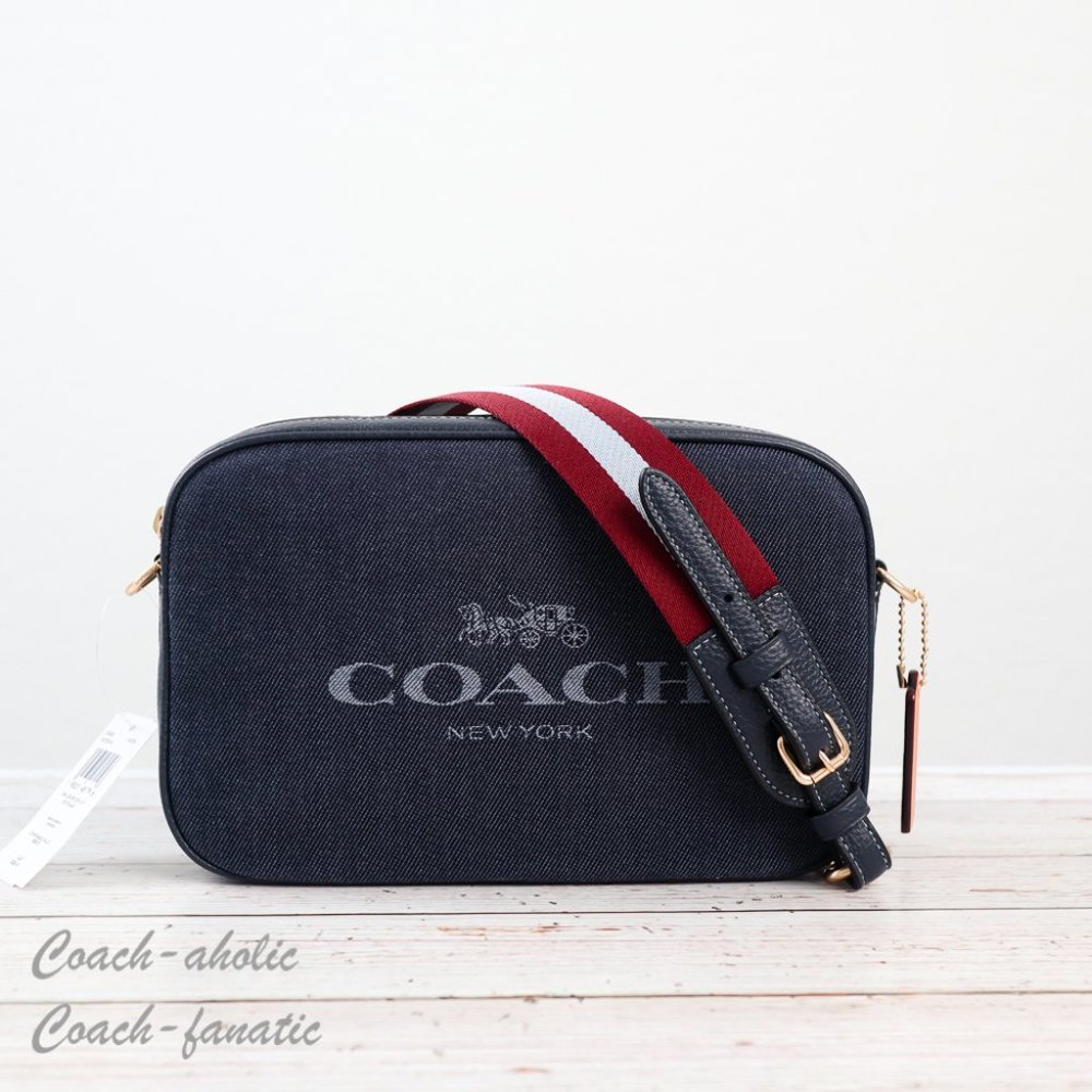NWT Coach C8585 Jes Crossbody With Coach in Gold/Denim